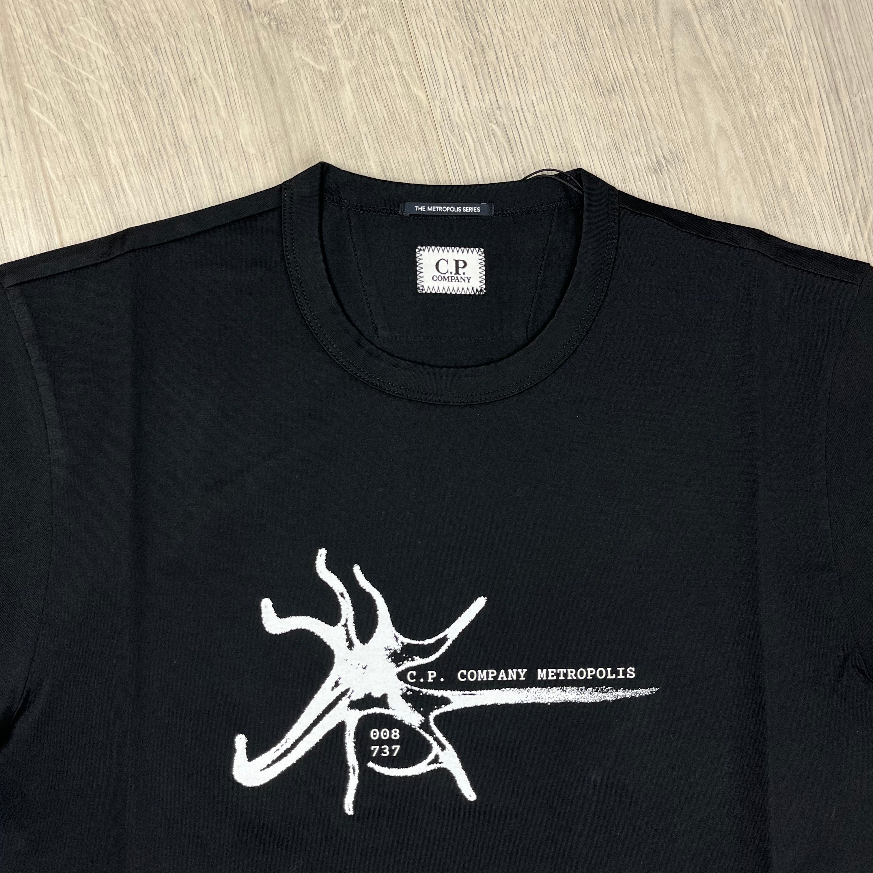 CP Company Metropolis T-Shirt - Black -Usfansport
