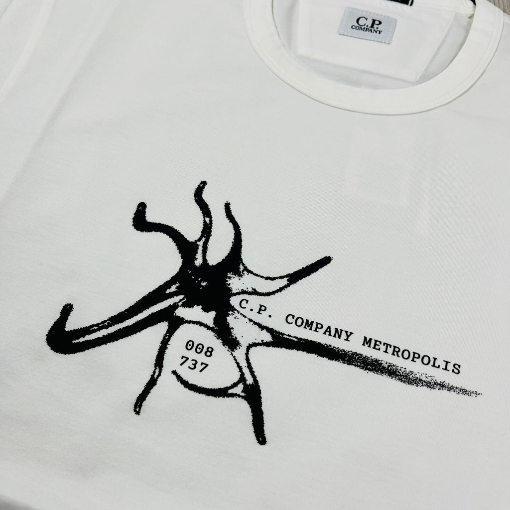 CP Company Metropolis T-Shirt - White -Usfansport