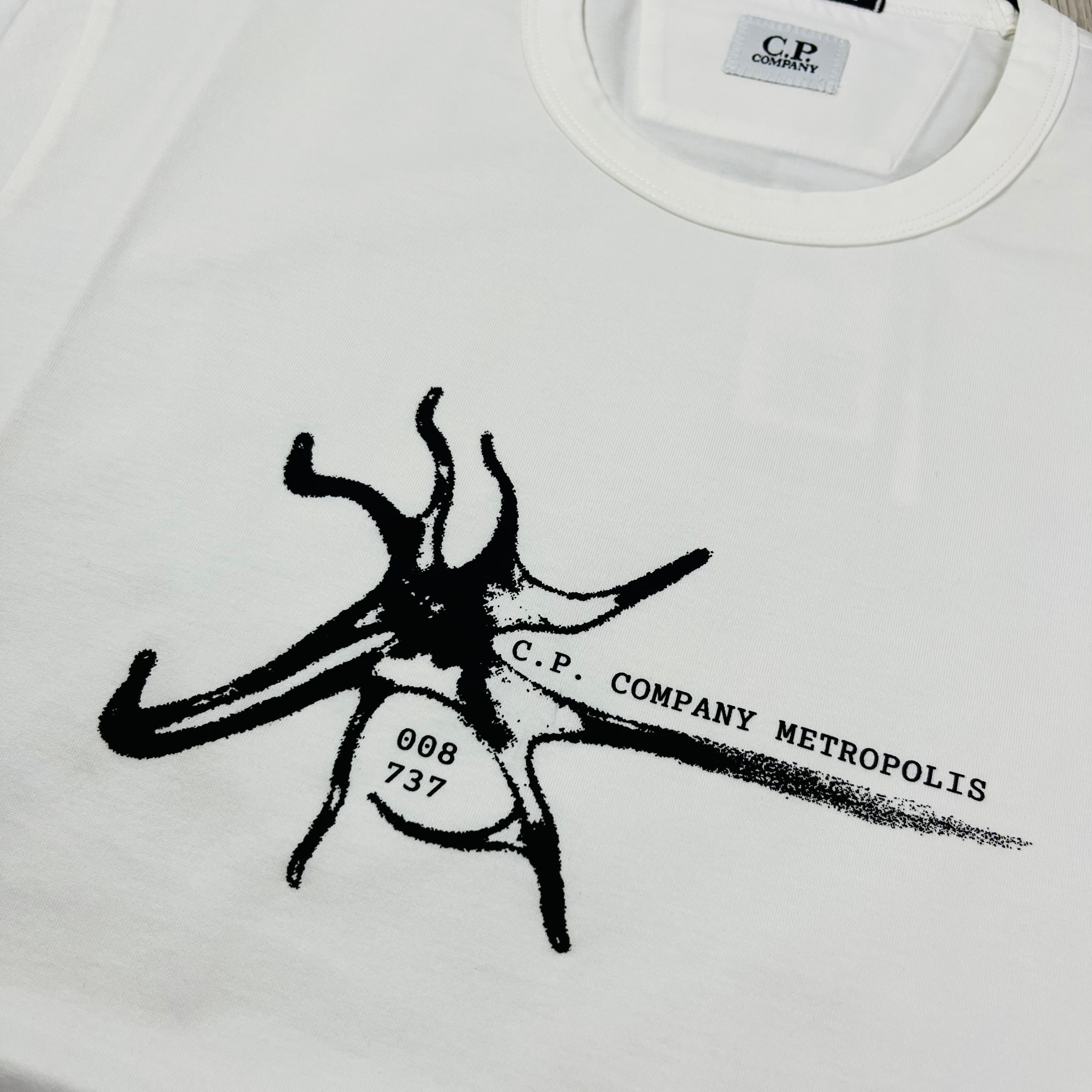 CP Company Metropolis T-Shirt - White -Usfansport