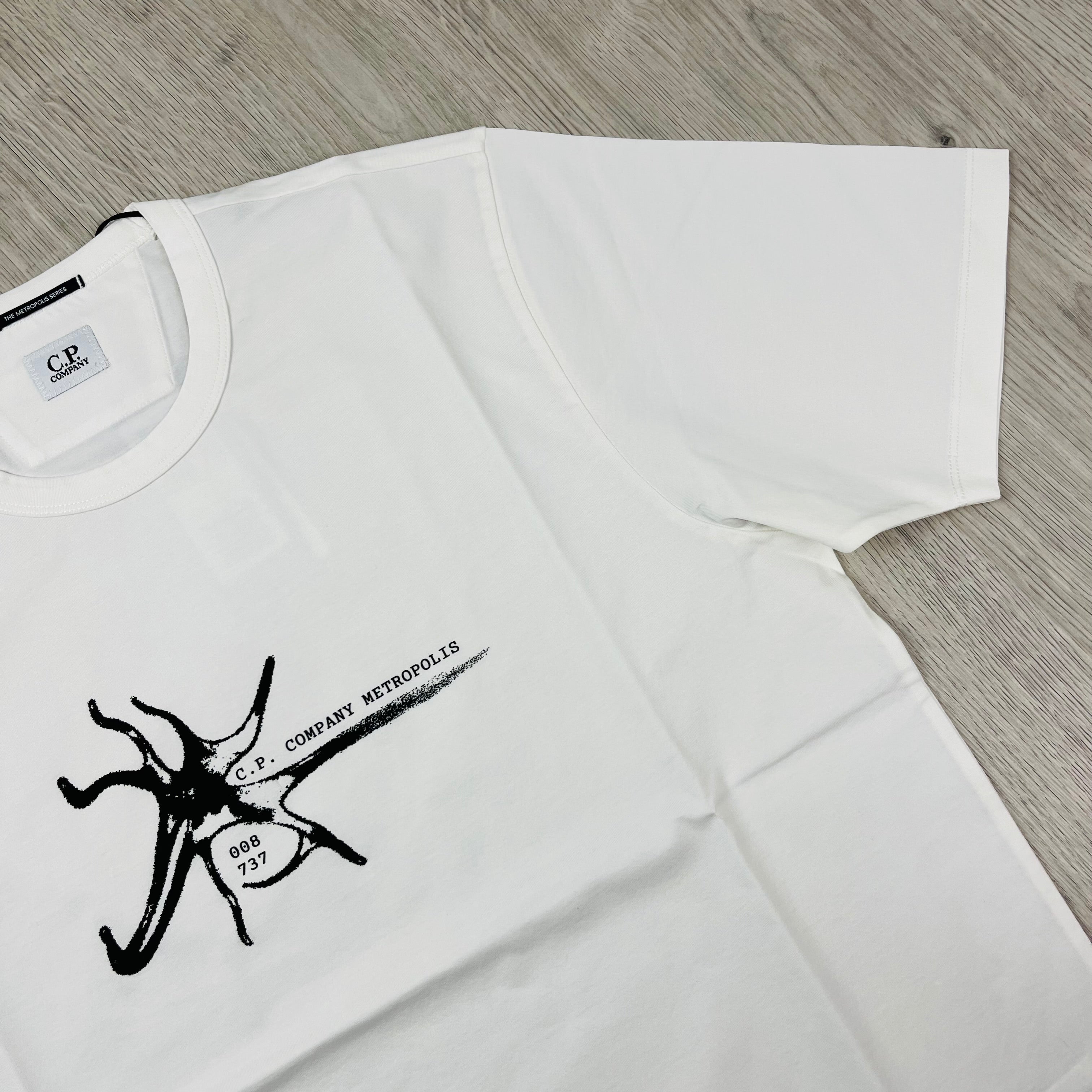 CP Company Metropolis T-Shirt - White -Usfansport