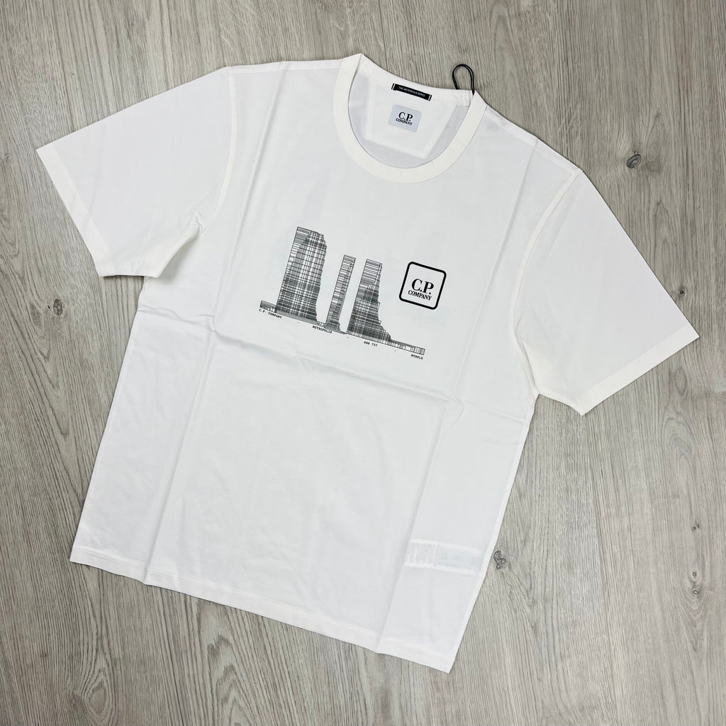 CP Company Metropolis T-Shirt - White -Usfansport