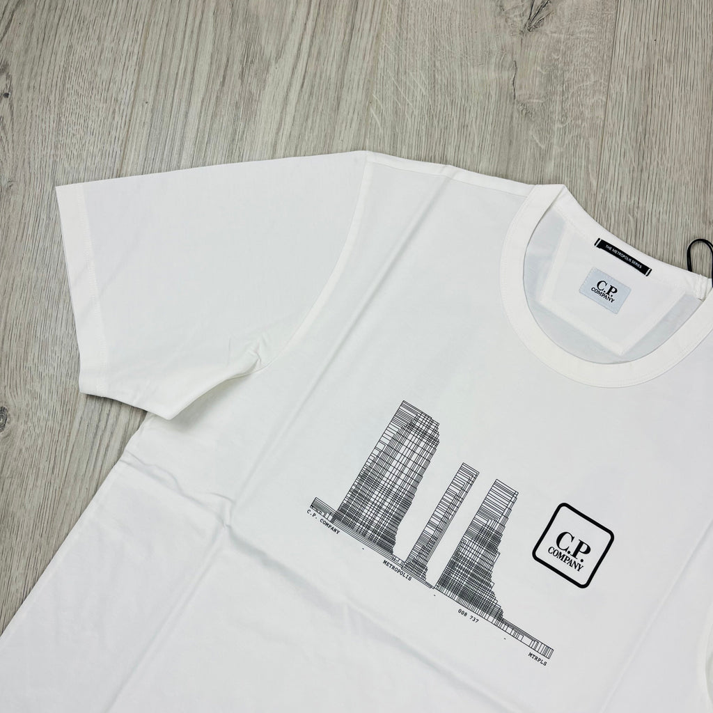 CP Company Metropolis T-Shirt - White -Usfansport