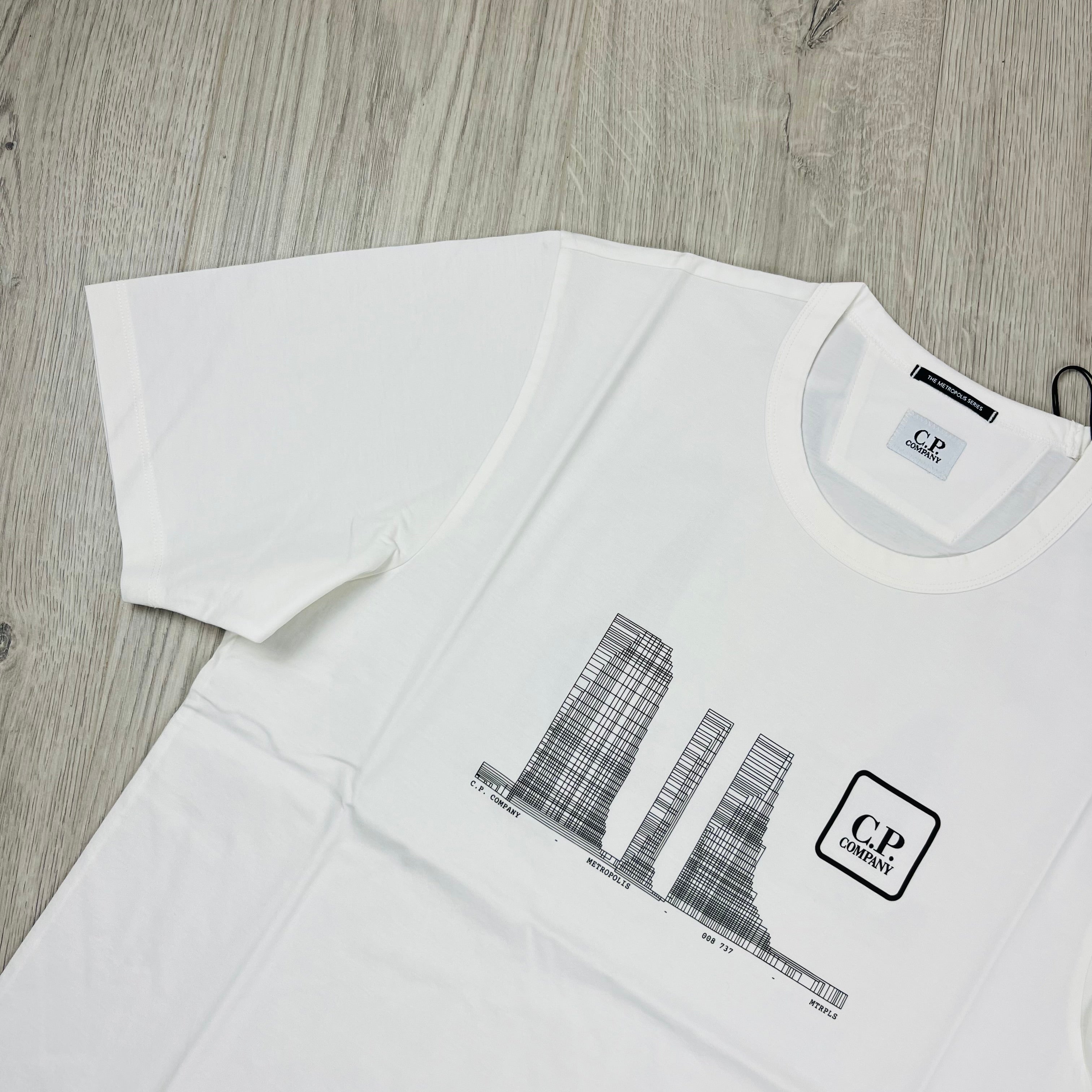 CP Company Metropolis T-Shirt - White -Usfansport