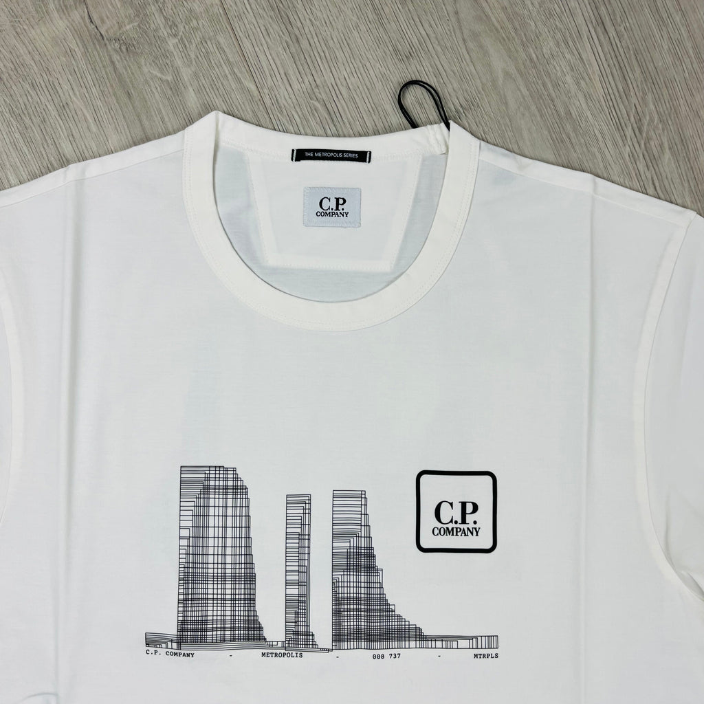 CP Company Metropolis T-Shirt - White -Usfansport