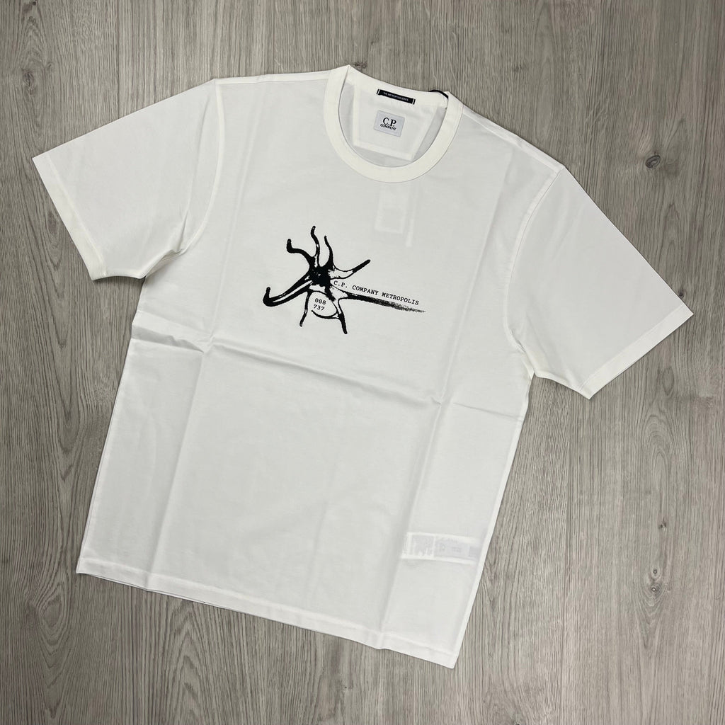 CP Company Metropolis T-Shirt - White -Usfansport