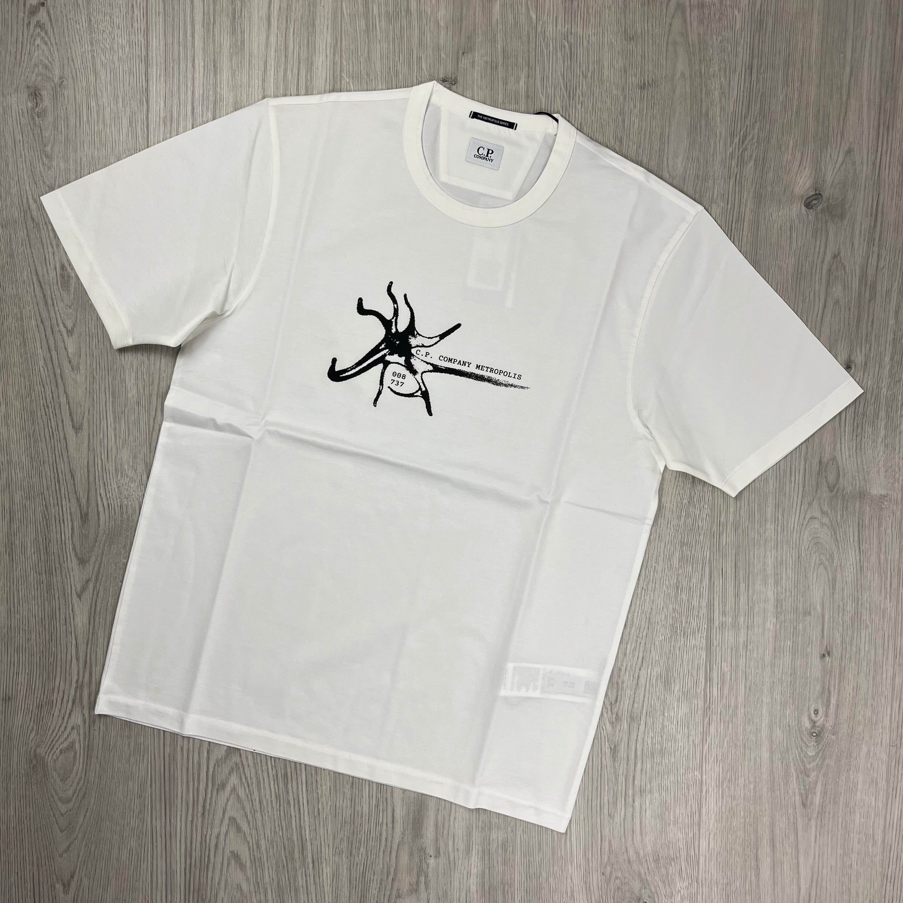CP Company Metropolis T-Shirt - White -Usfansport