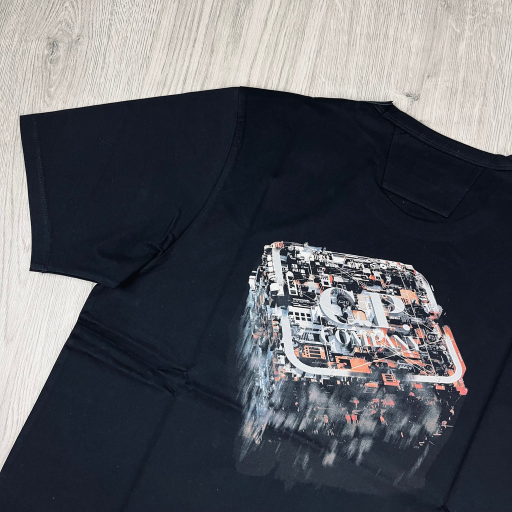 CP Company Metropolis T-Shirt - Black -Usfansport