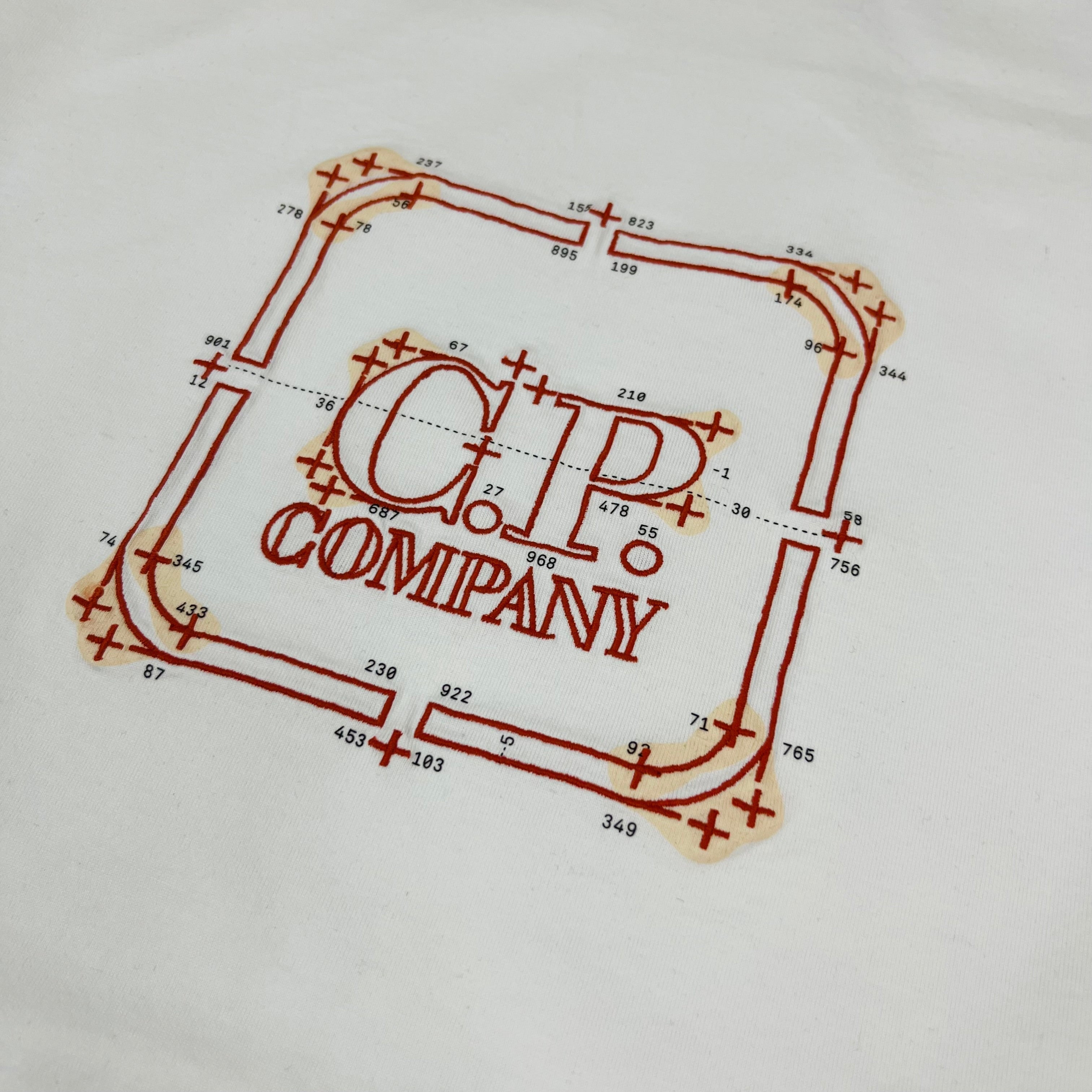 CP Company Metropolis T-Shirt - White -Usfansport