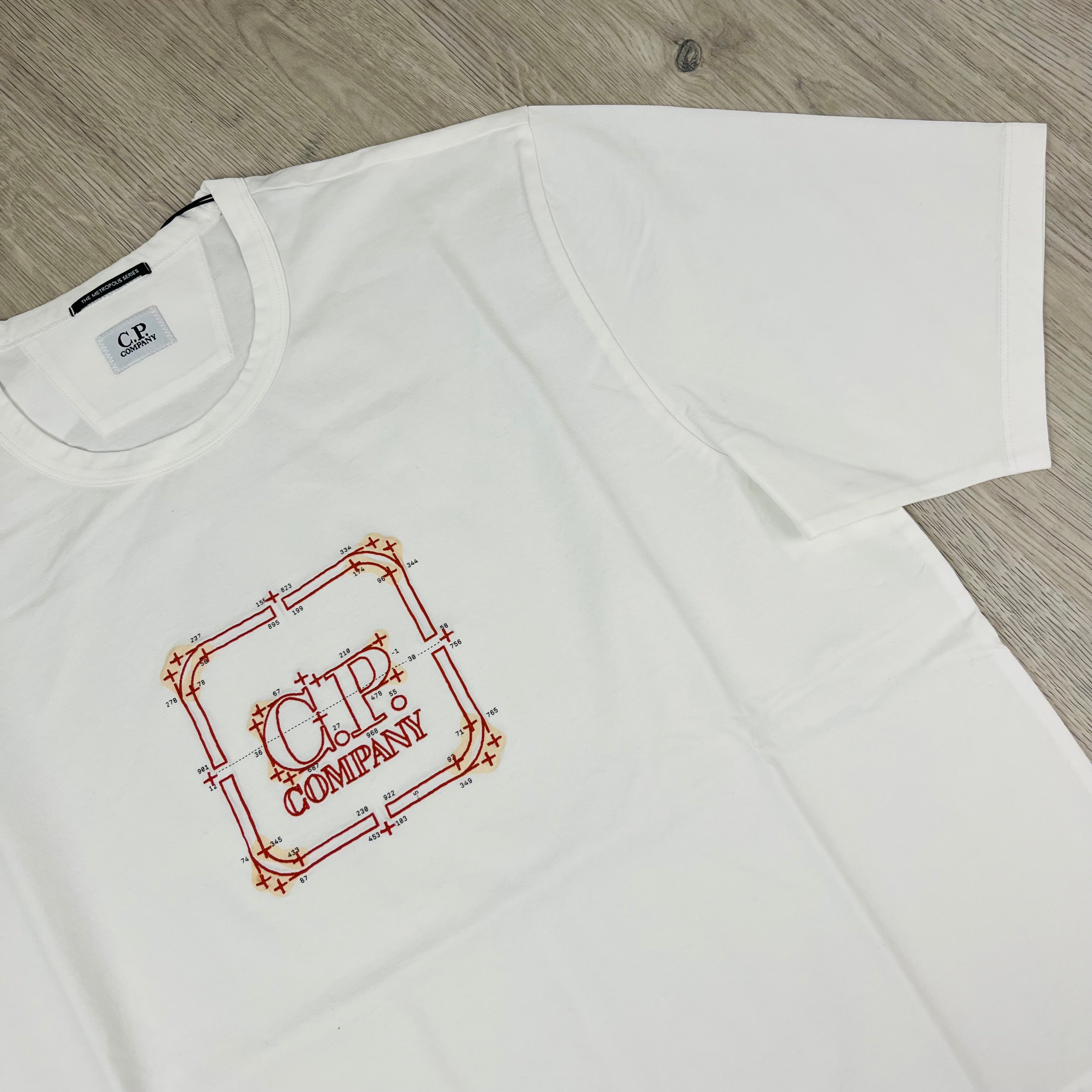 CP Company Metropolis T-Shirt - White -Usfansport