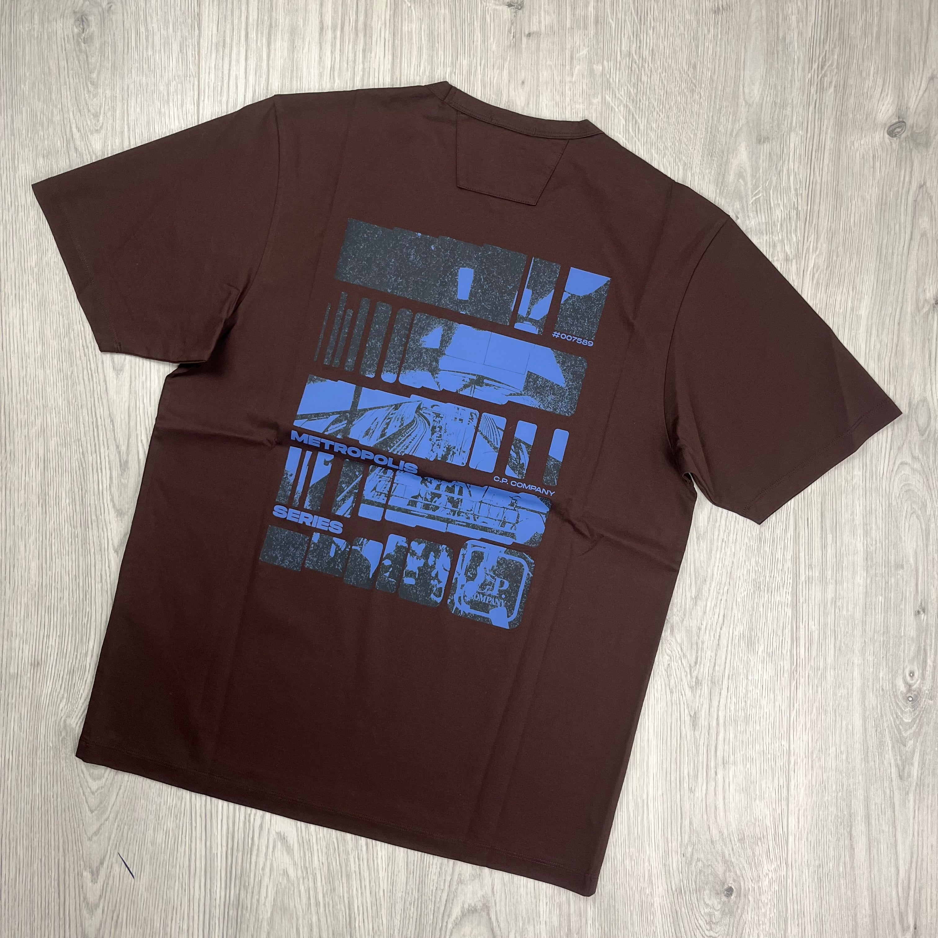 CP Company Metropolis T-Shirt - Rum Raisin -Usfansport