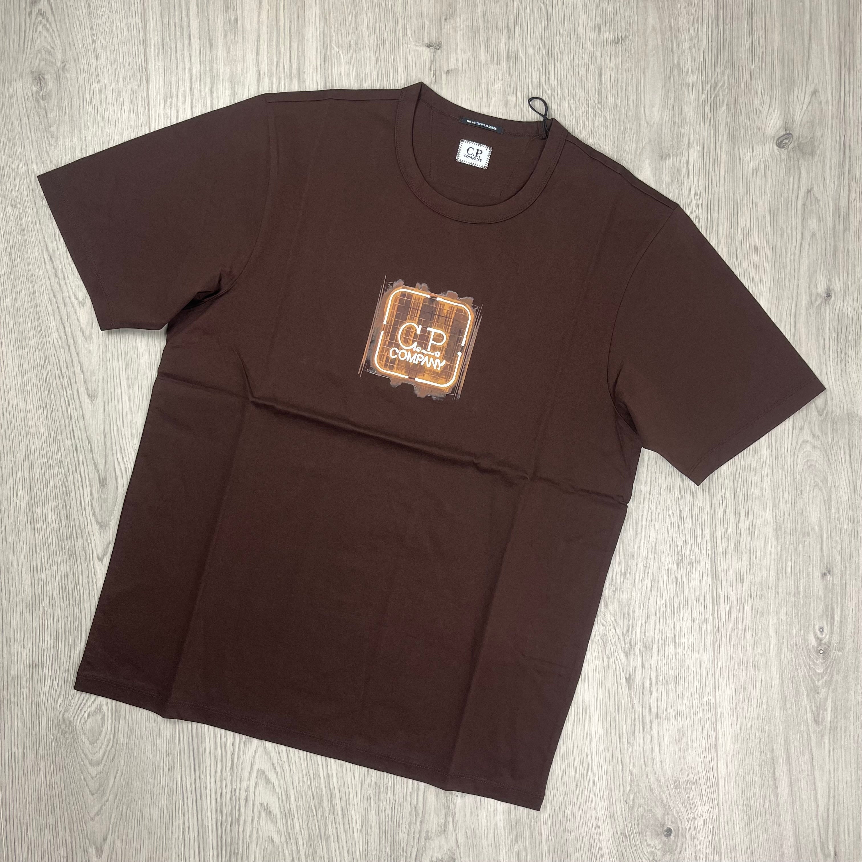 CP Company Metropolis T-Shirt - Rum Raisin -Usfansport