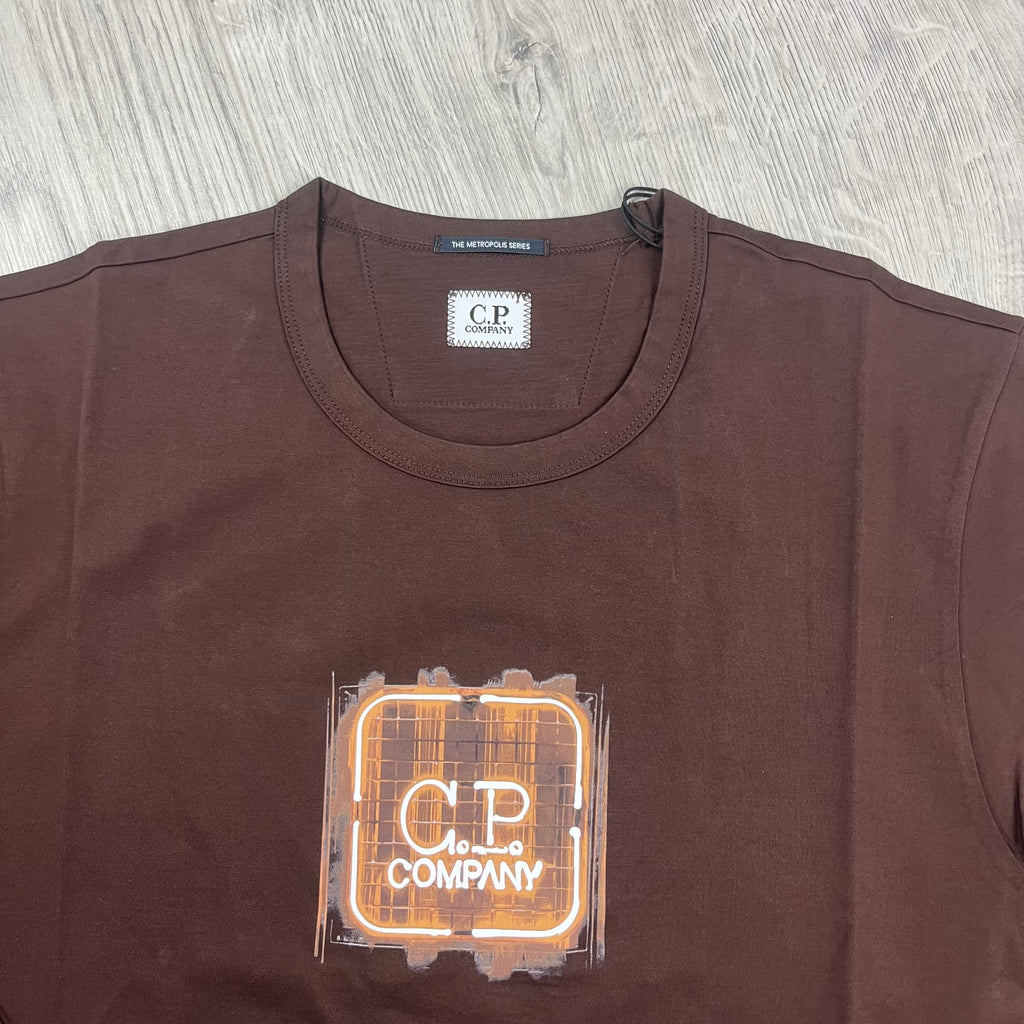 CP Company Metropolis T-Shirt - Rum Raisin -Usfansport