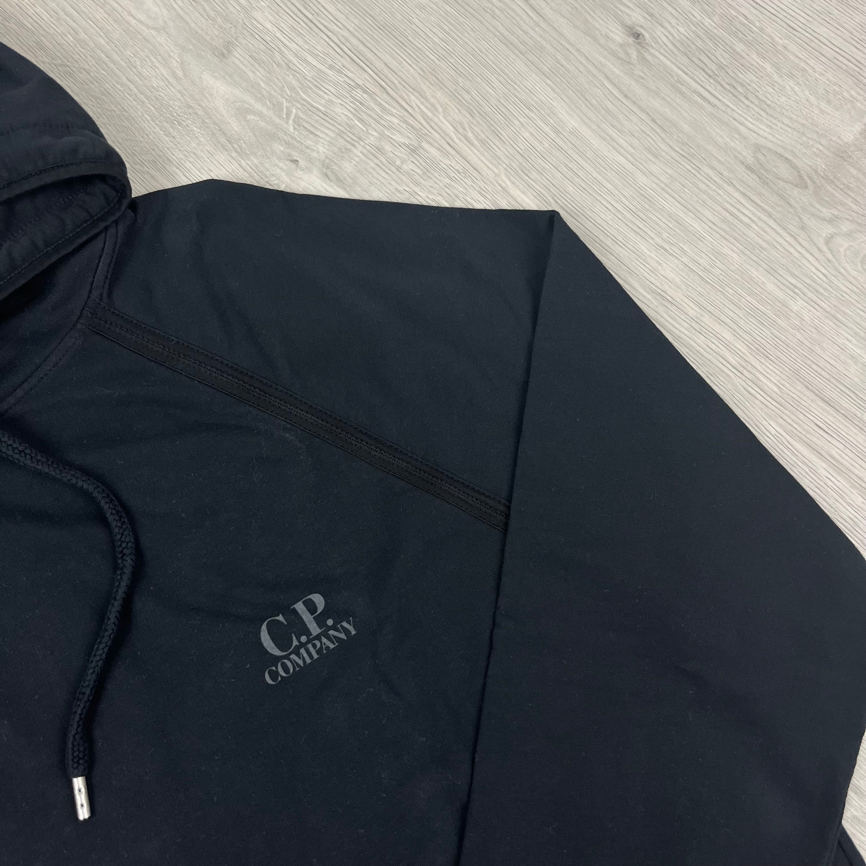 CP Company Light Fleece Hoodie -  Black -Usfansport