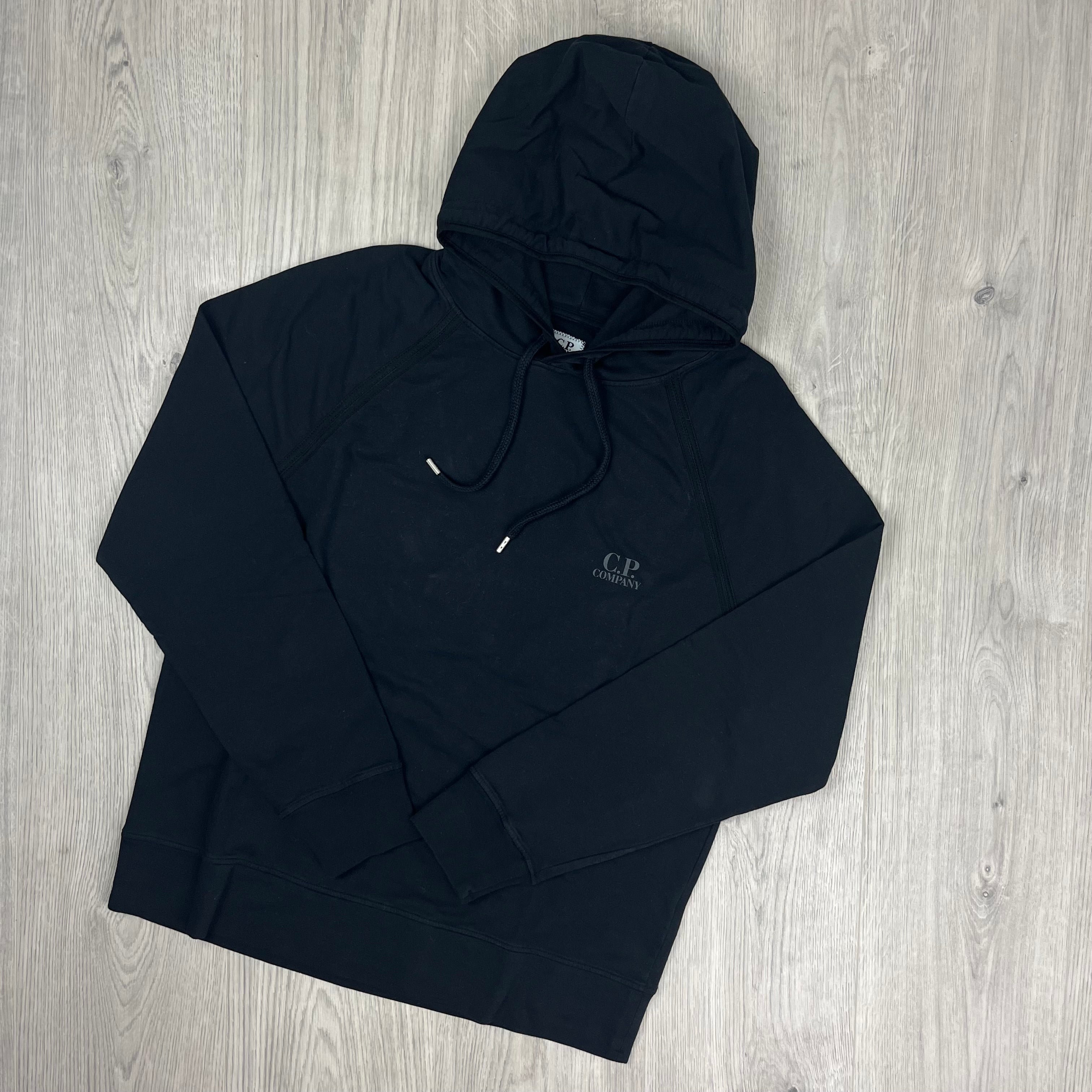 CP Company Light Fleece Hoodie -  Black -Usfansport