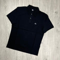 CP Company Piquet Polo Shirt - Black -Usfansport