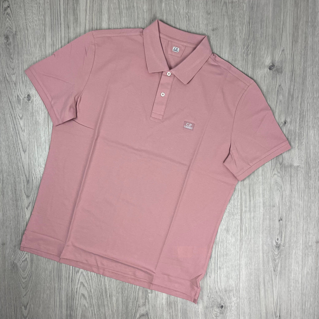 CP Company Piquet Polo Shirt - Misty Rose -Usfansport