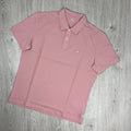 CP Company Piquet Polo Shirt - Misty Rose -Usfansport