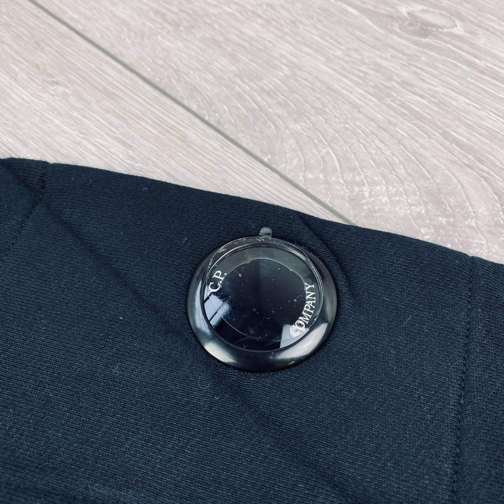 CP Company Raised Fleece Hoodie - Black -Usfansport