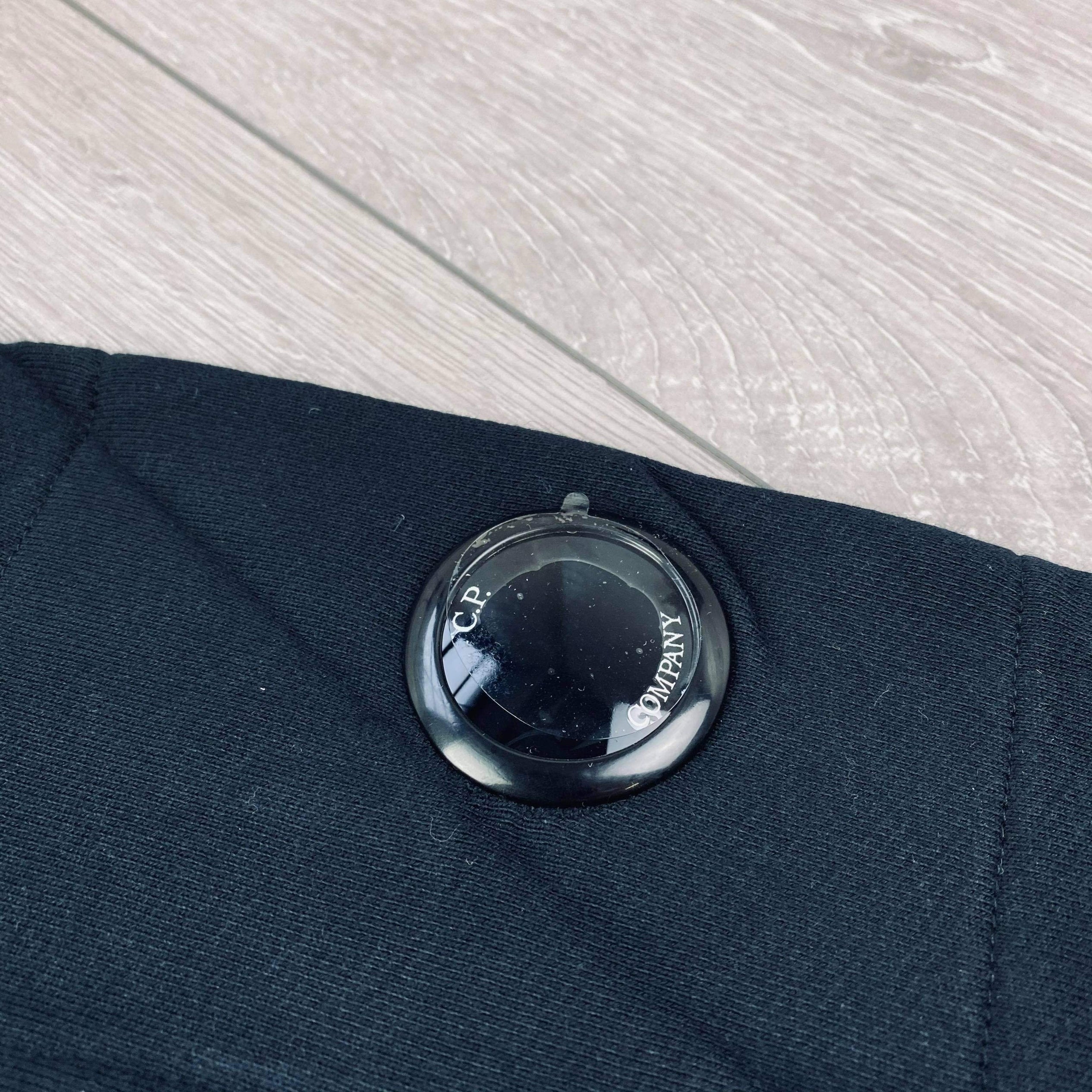 CP Company Raised Fleece Hoodie - Black -Usfansport