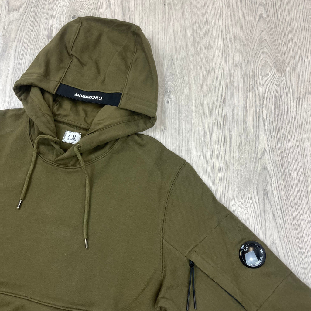 CP Company Raised Fleece Hoodie - Ivy Green -Usfansport