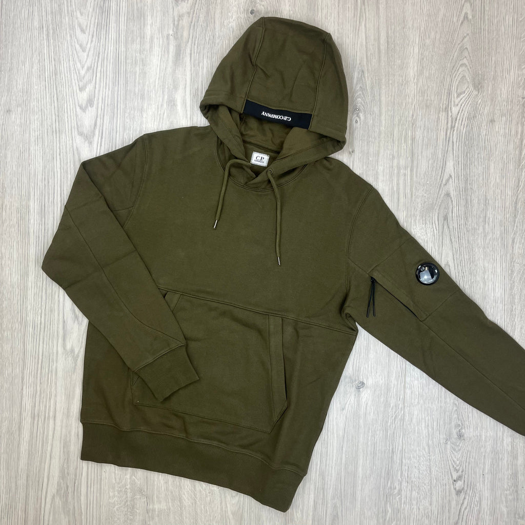 CP Company Raised Fleece Hoodie - Ivy Green -Usfansport