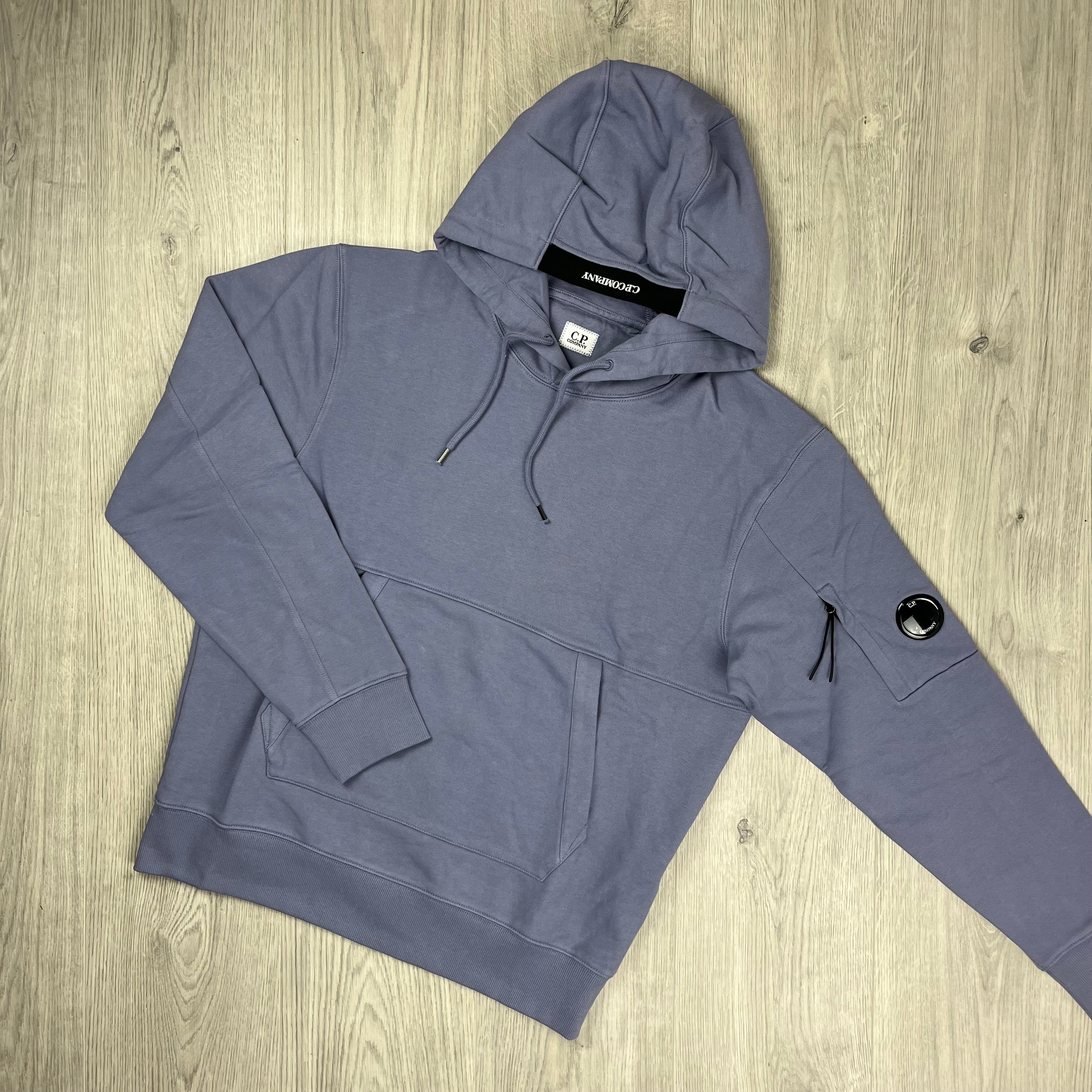 CP Company Raised Fleece Hoodie - Lavender Violet -Usfansport