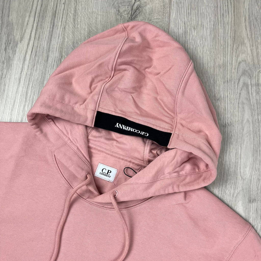 CP Company Raised Fleece Hoodie - Misty Rose -Usfansport