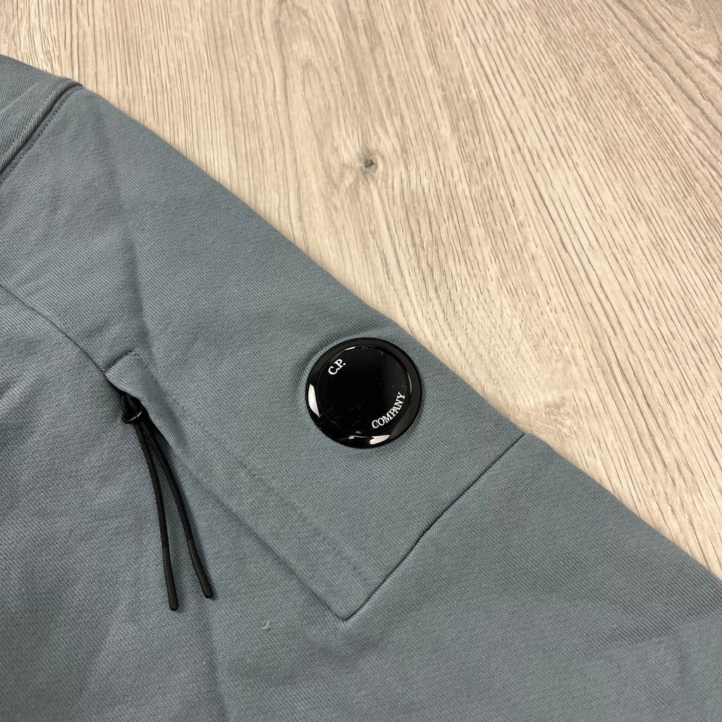 CP Company Raised Fleece Hoodie - Stormy -Usfansport