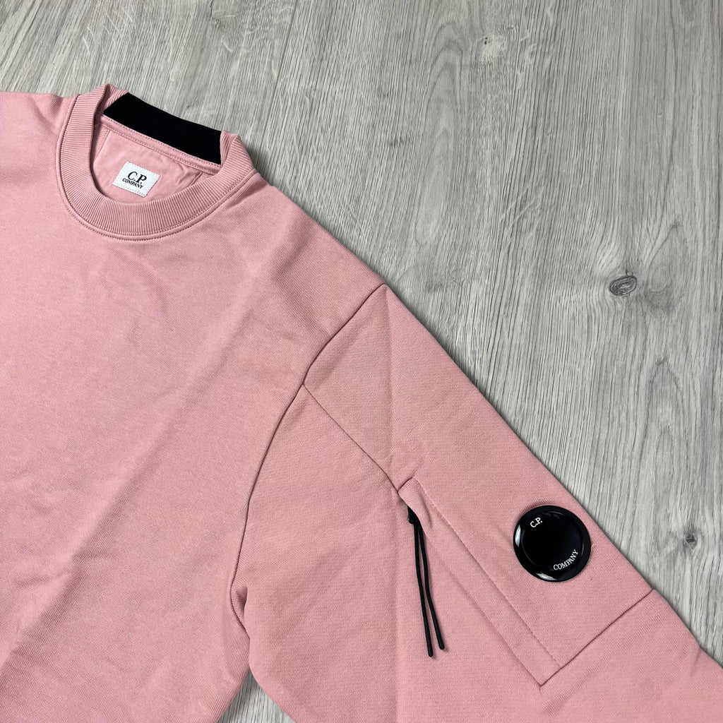 CP Company Raised Fleece Sweatshirt - Misty Rose -Usfansport