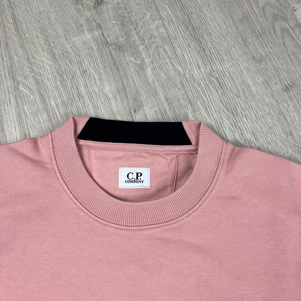 CP Company Raised Fleece Sweatshirt - Misty Rose -Usfansport