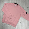 CP Company Raised Fleece Sweatshirt - Misty Rose -Usfansport