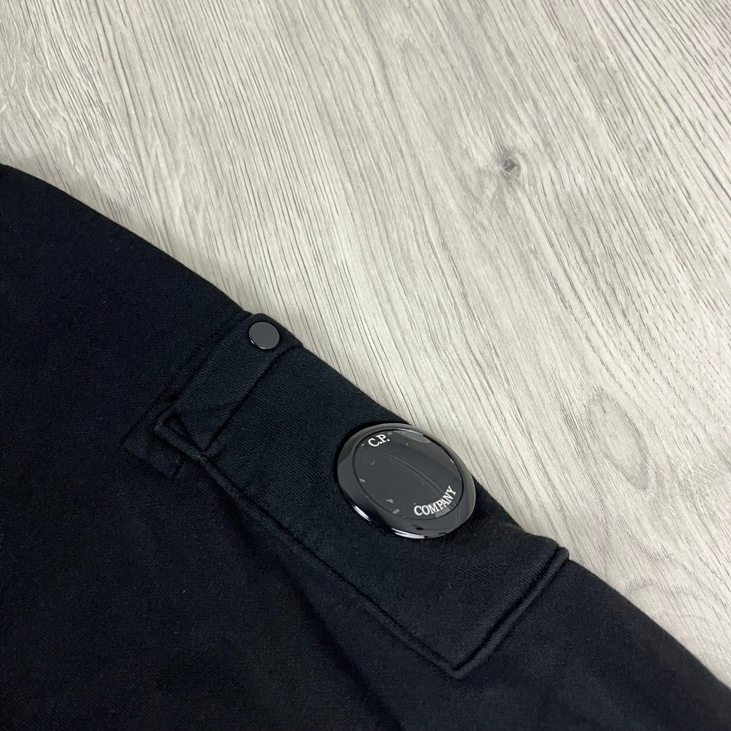 CP Company Raised Fleece Zip Sweatshirt - Black -Usfansport