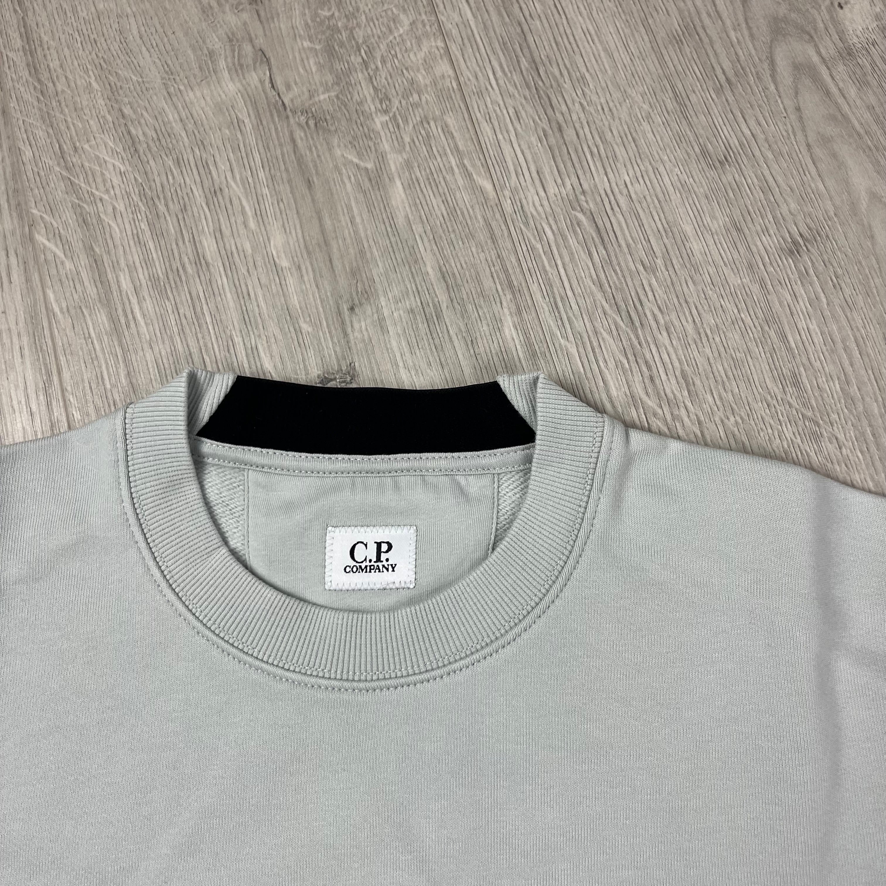 CP Company Raised Fleece Sweatshirt - Blue Fox -Usfansport