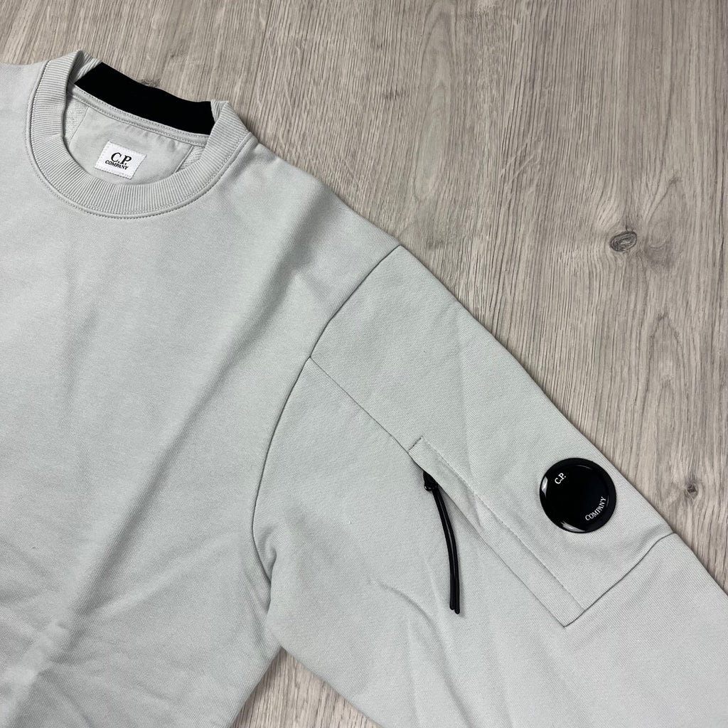 CP Company Raised Fleece Sweatshirt - Blue Fox -Usfansport
