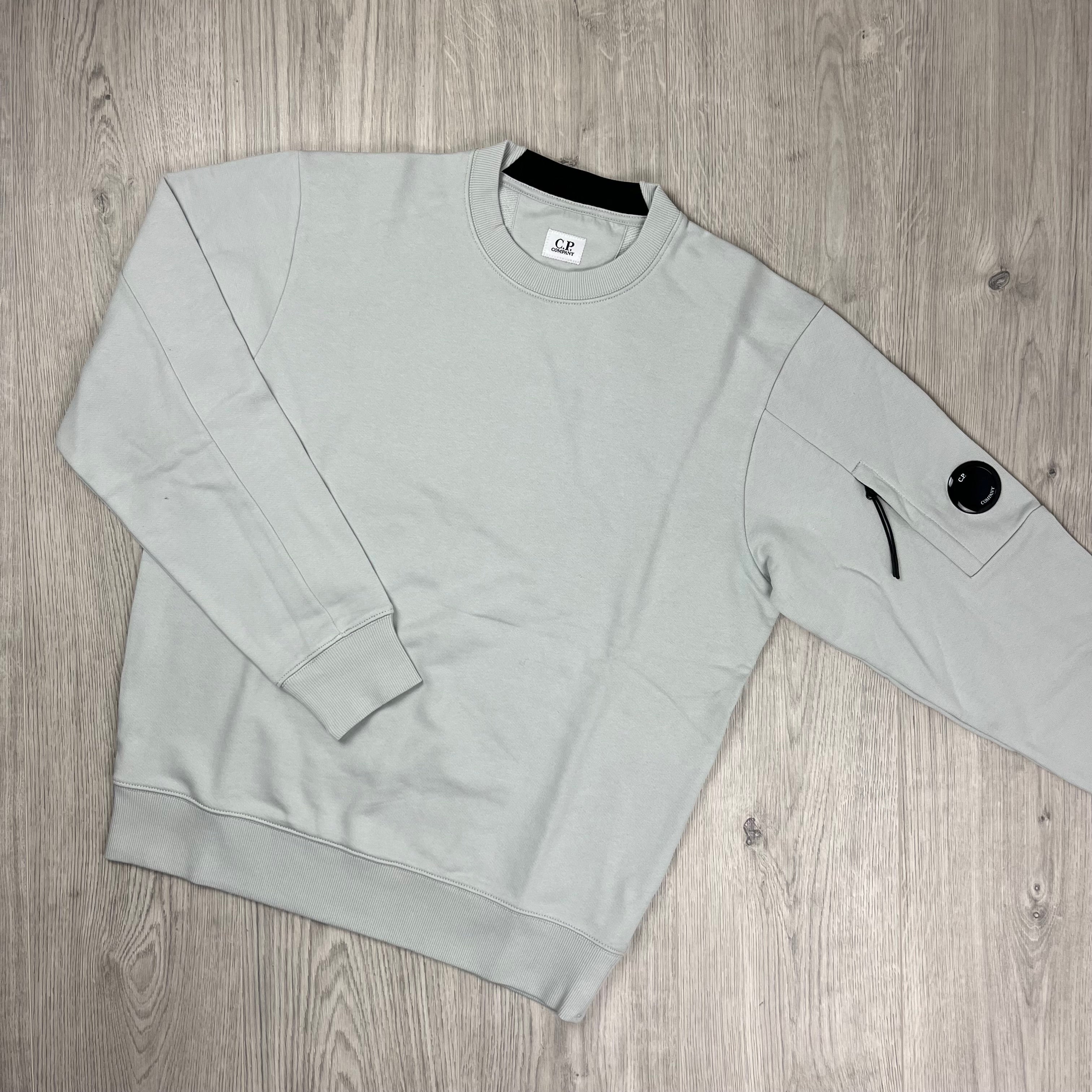 CP Company Raised Fleece Sweatshirt - Blue Fox -Usfansport