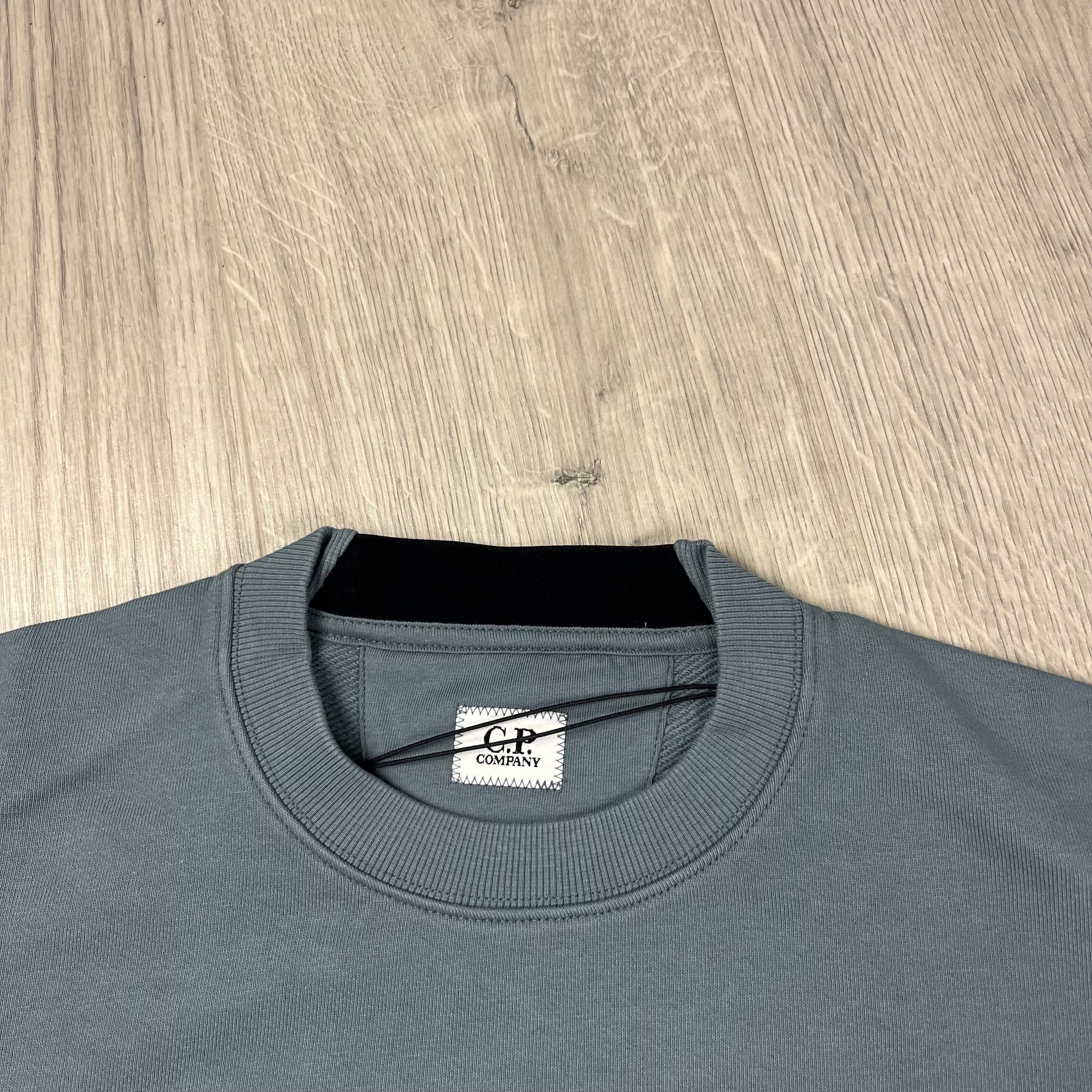 CP Company Raised Fleece Sweatshirt - Stormy -Usfansport