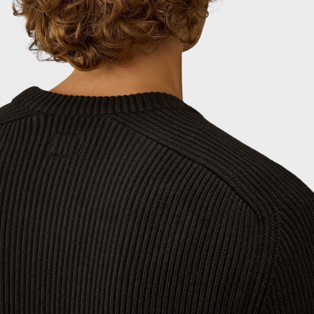 C. P. Company Full Rib Crewneck Lens Sweater I Sort