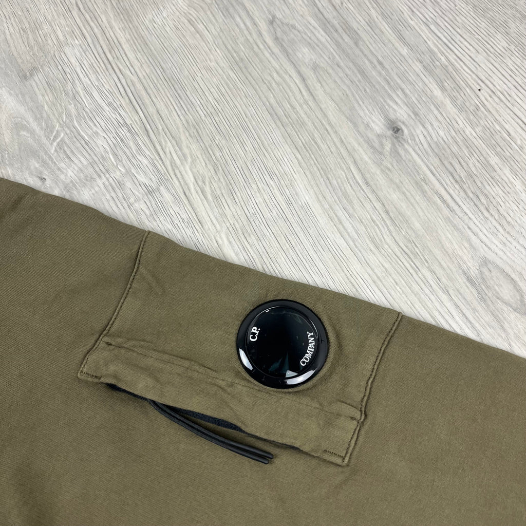 CP Company Light Fleece Zip Hoodie - Ivy Green -Usfansport
