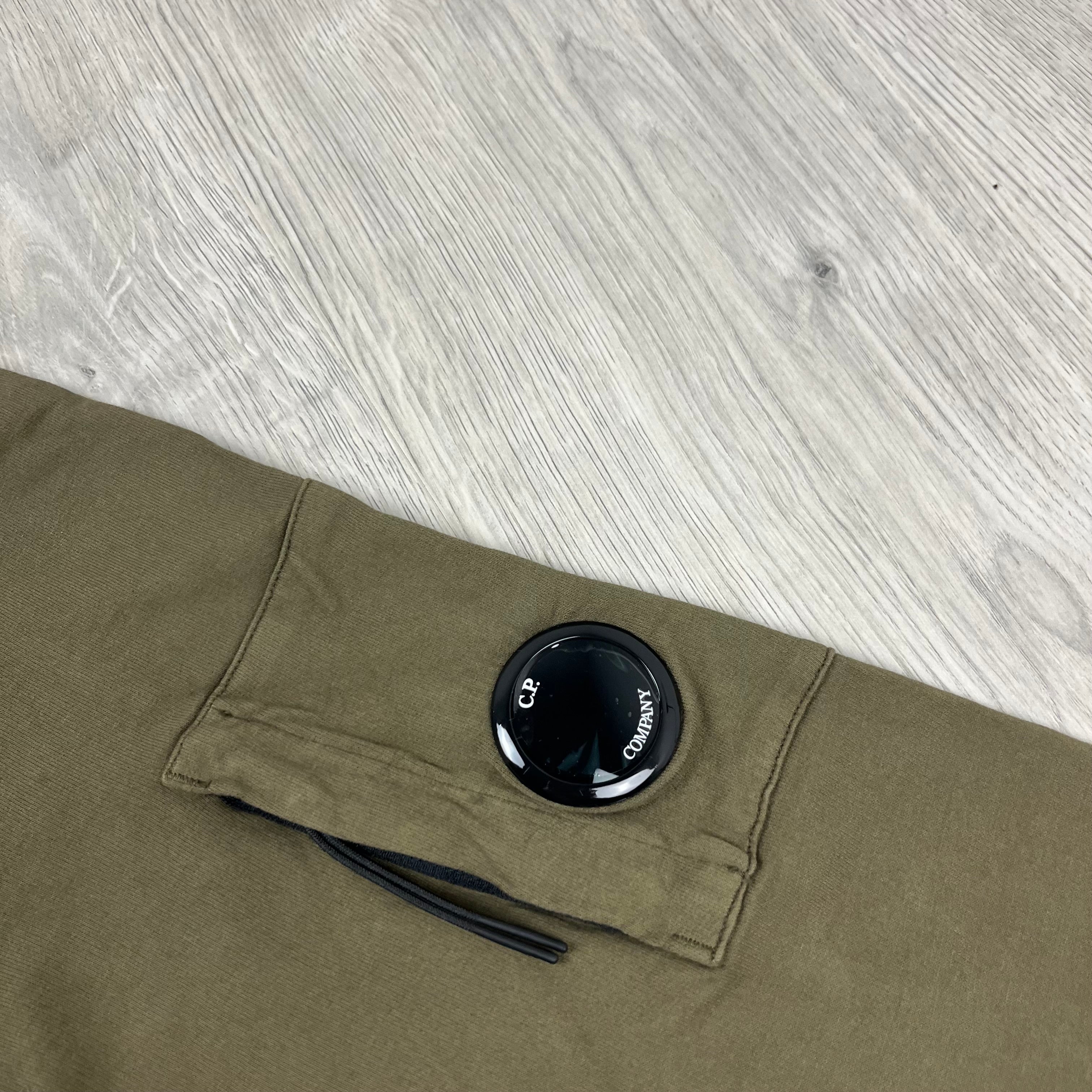 CP Company Light Fleece Zip Hoodie - Ivy Green -Usfansport