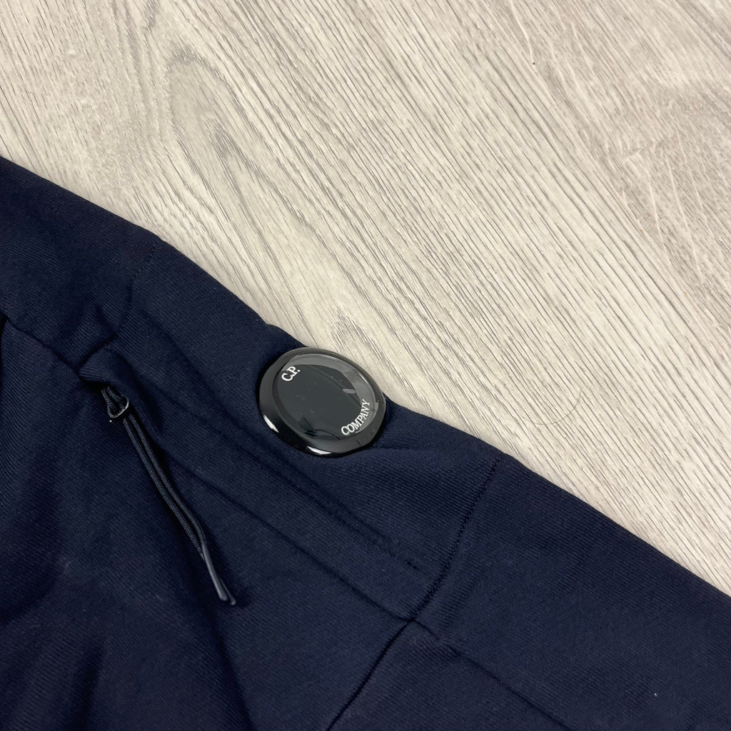 CP Company Raised Fleece Zip Hoodie - Navy -Usfansport