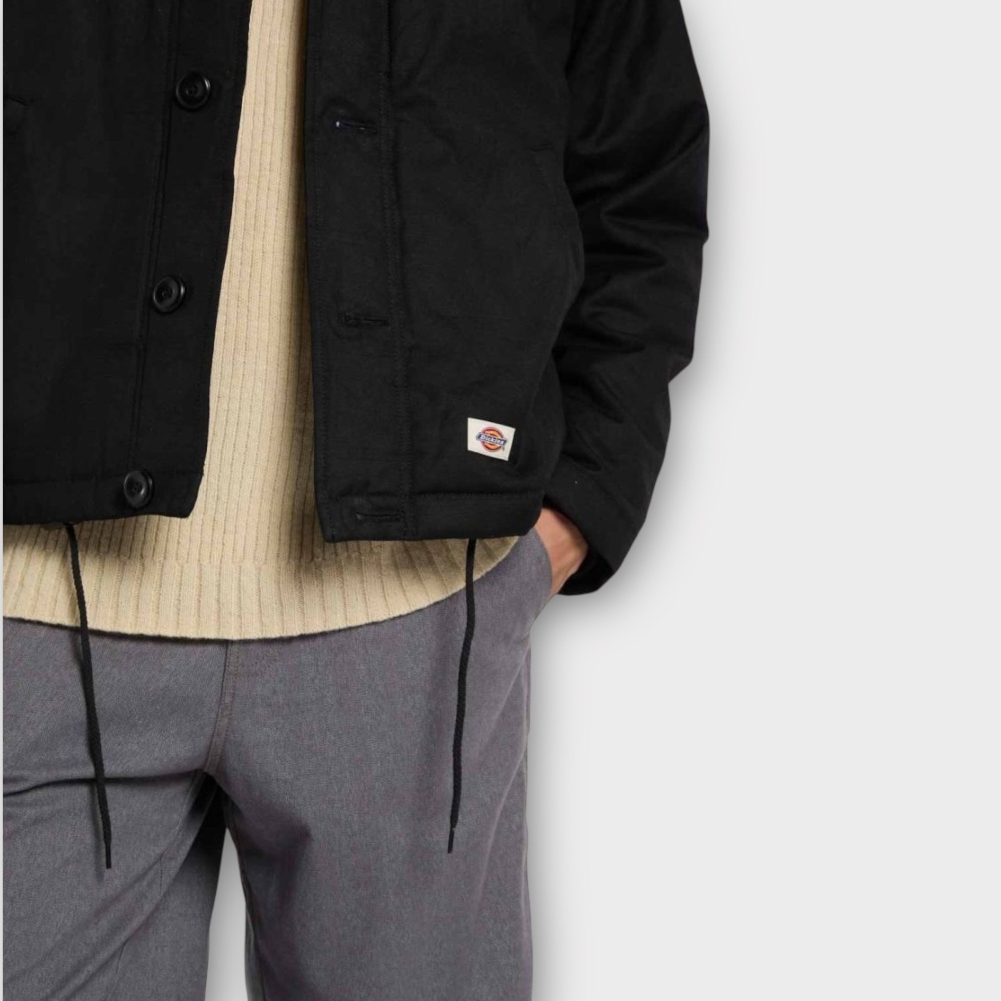 Dickies Sangrey Waxed Jakke I Sort