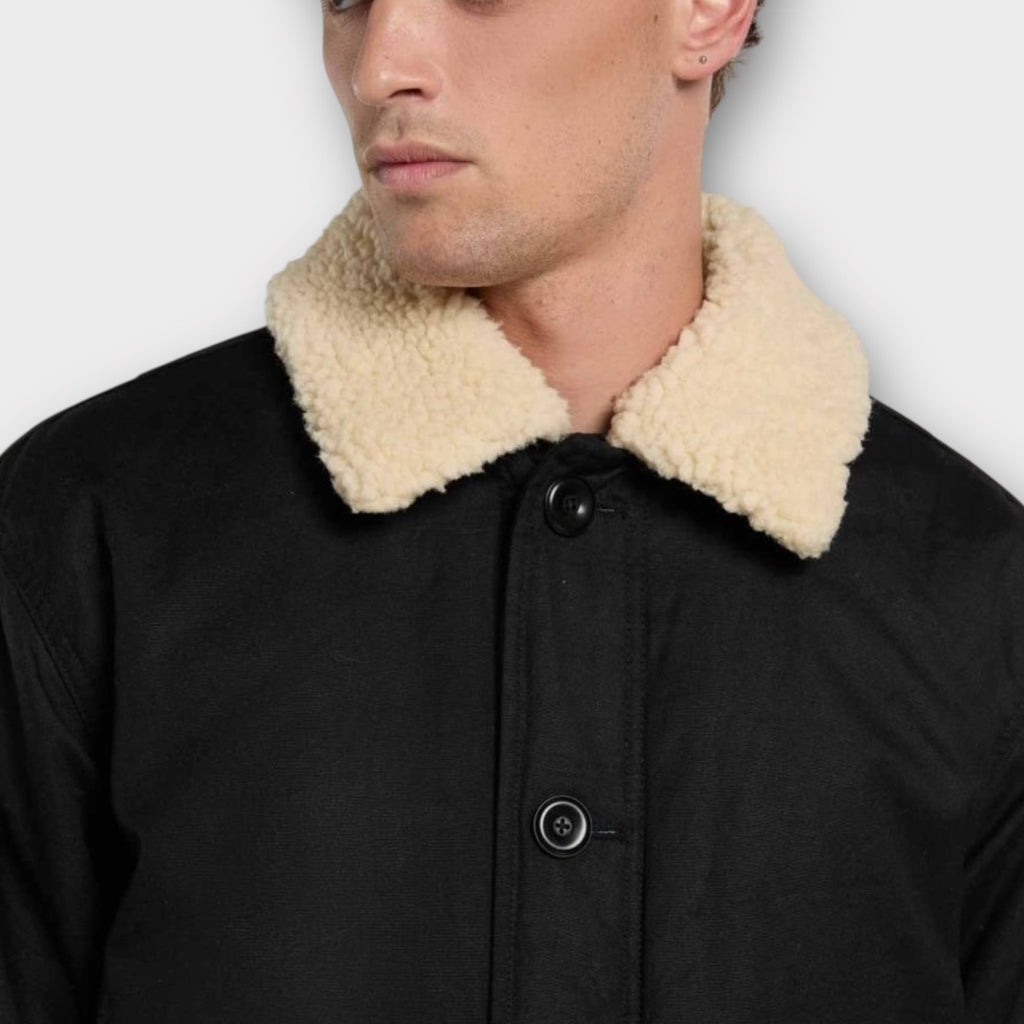 Dickies Sangrey Waxed Jakke I Sort