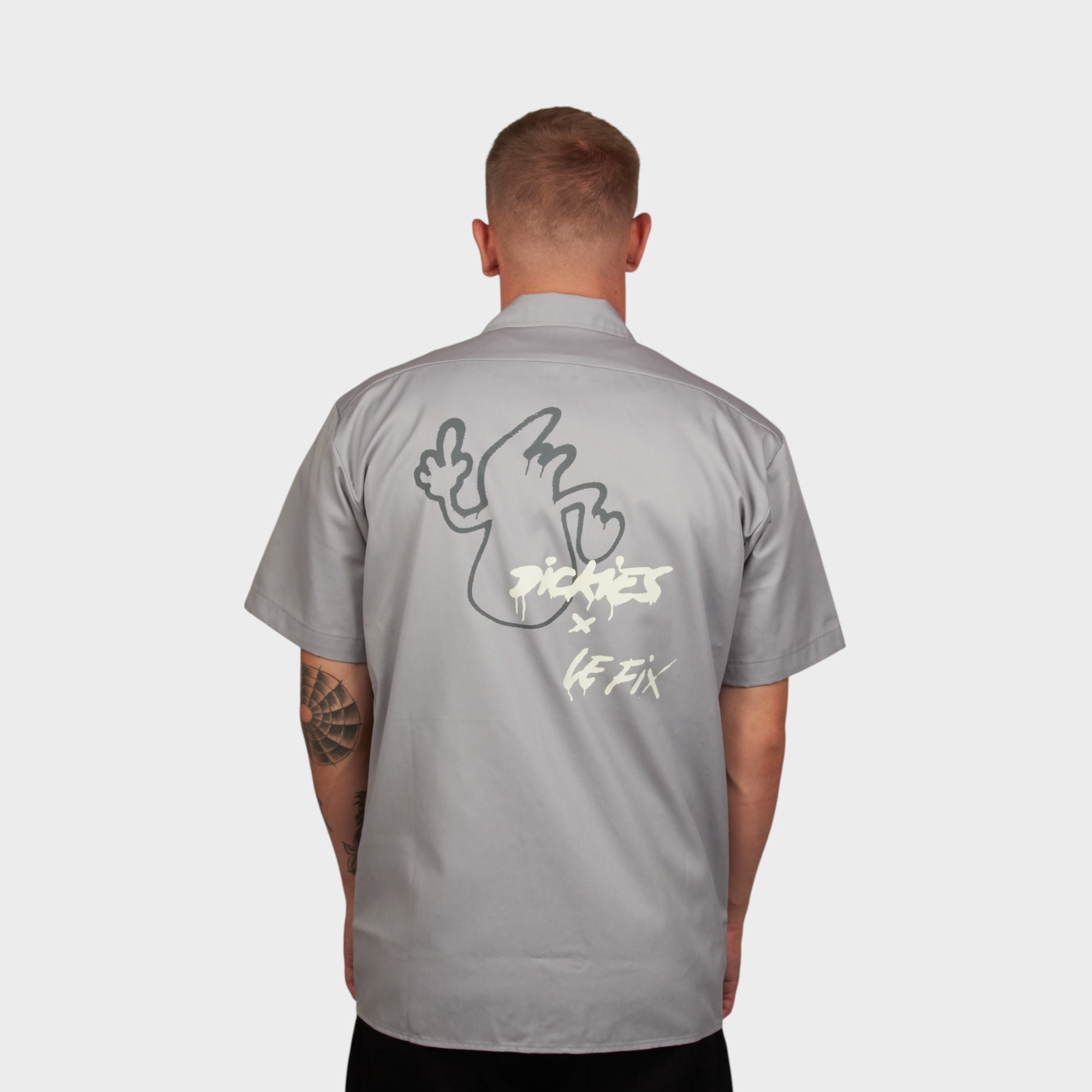Dickies x Le Fix Kortærmet Skjorte I Grå
