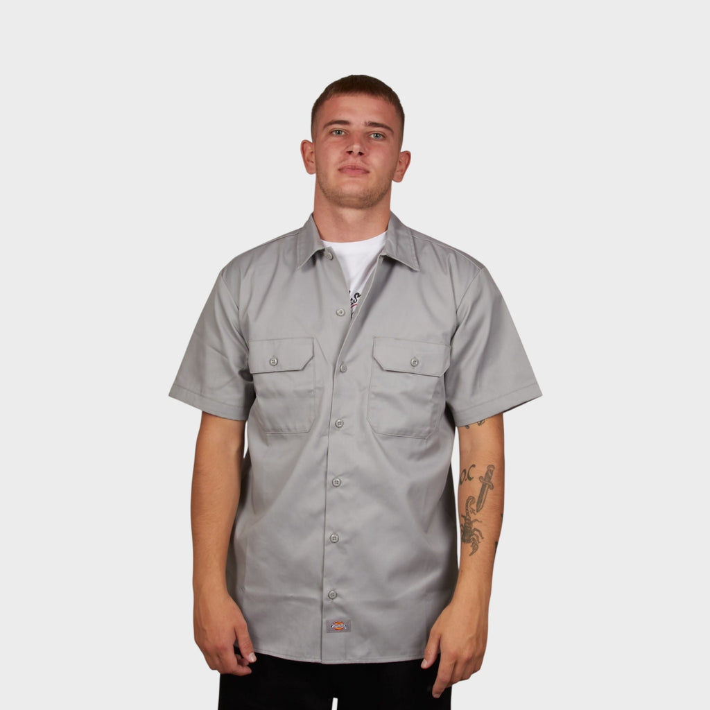 Dickies x Le Fix Kortærmet Skjorte I Grå