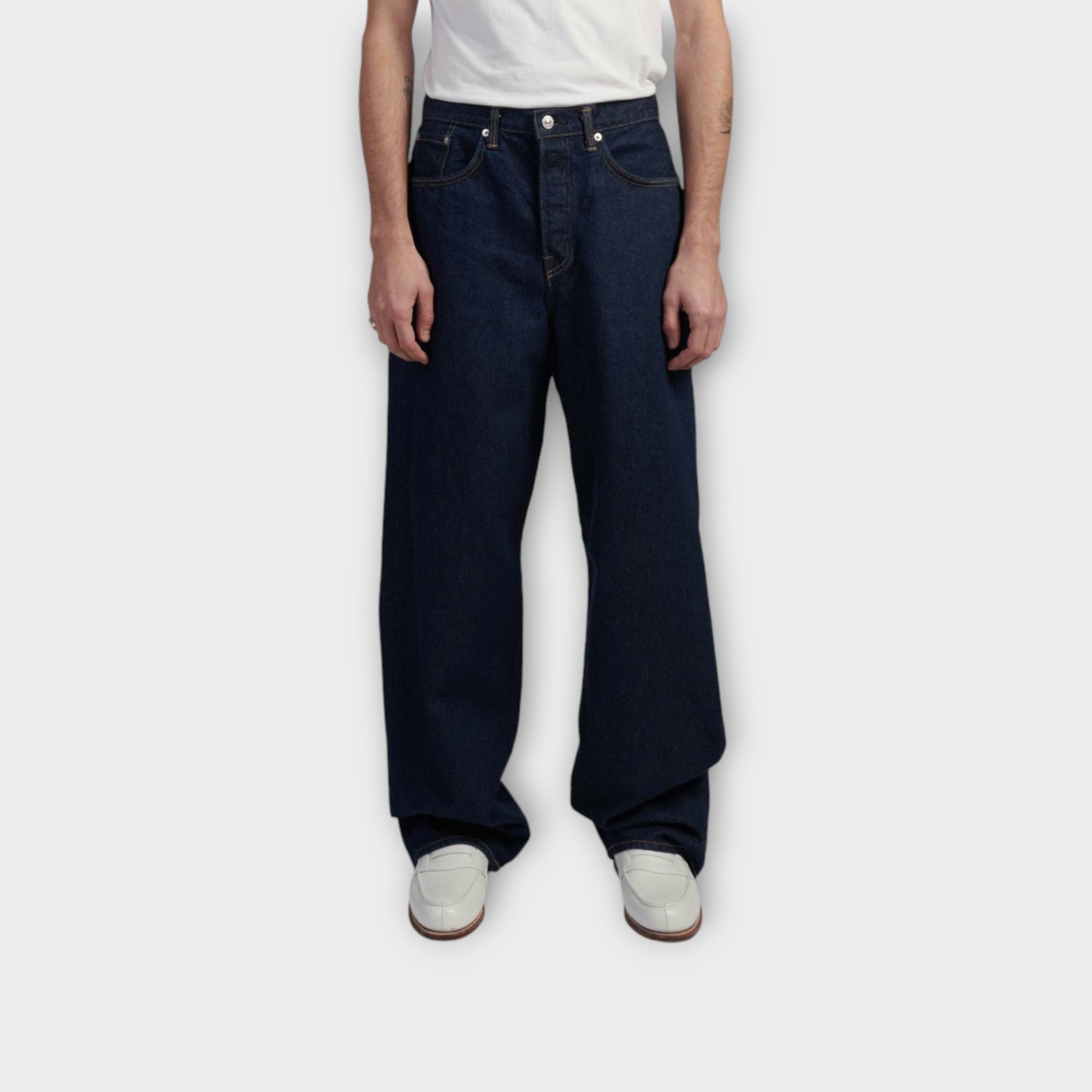 Edwin Wide Jeans I Blue Rinsed
