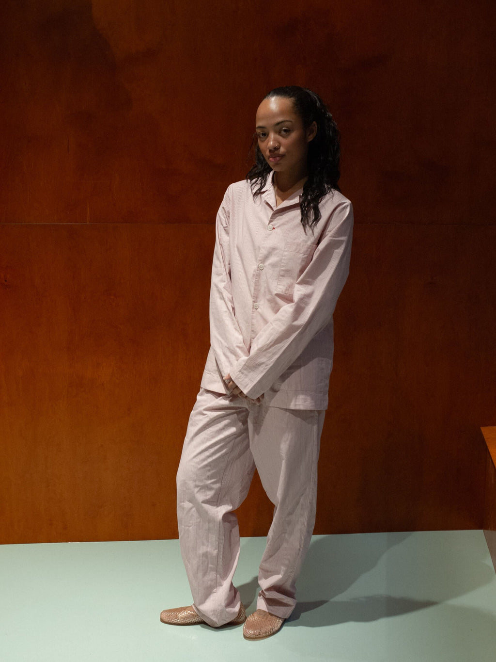 Fichi Trio Shirt I Soft Pink Stripe