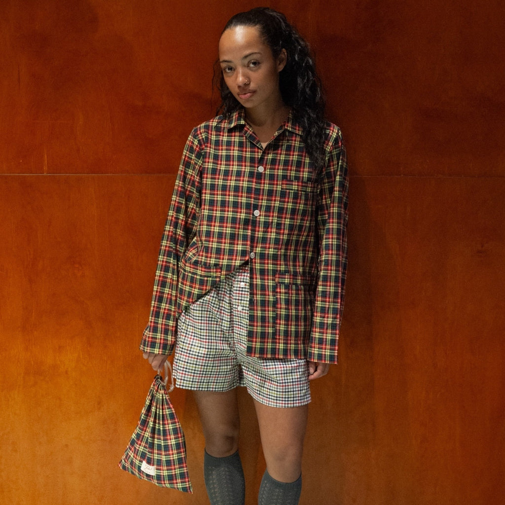 Fichi  Trio Shirt I Royal Red Check