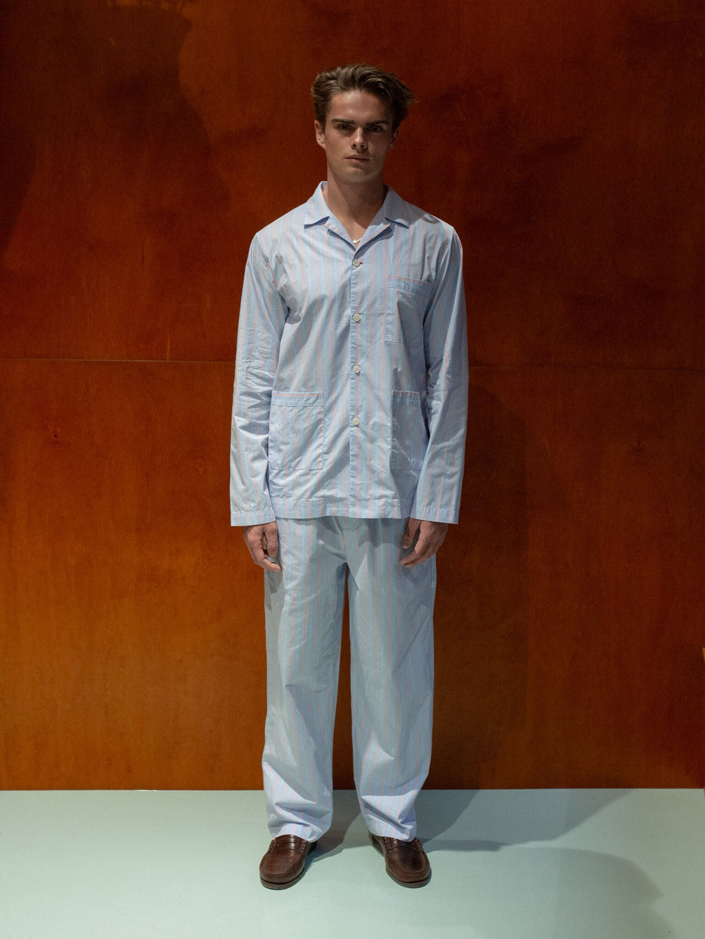Fichi Long Boxer I Blue Candy Stripe
