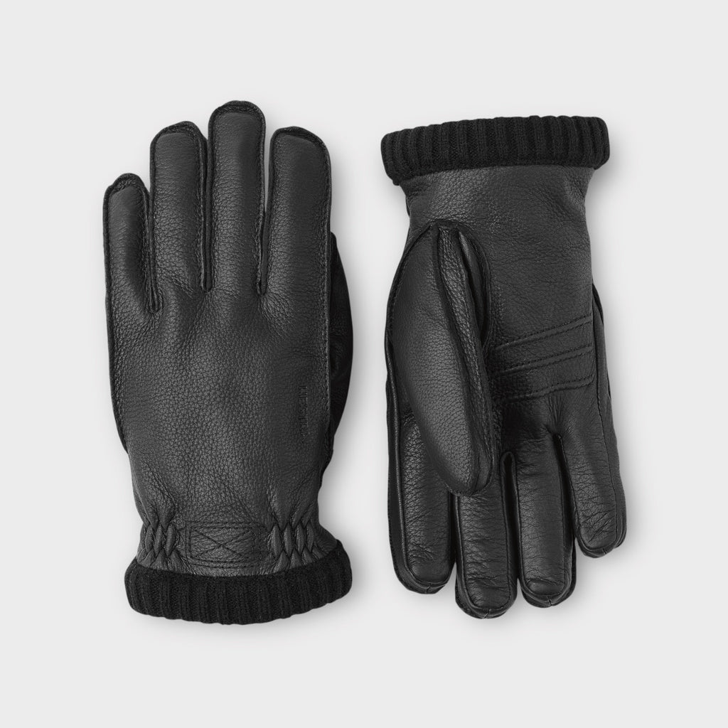 Hestra Deerskin Primaloft Rib I Sort