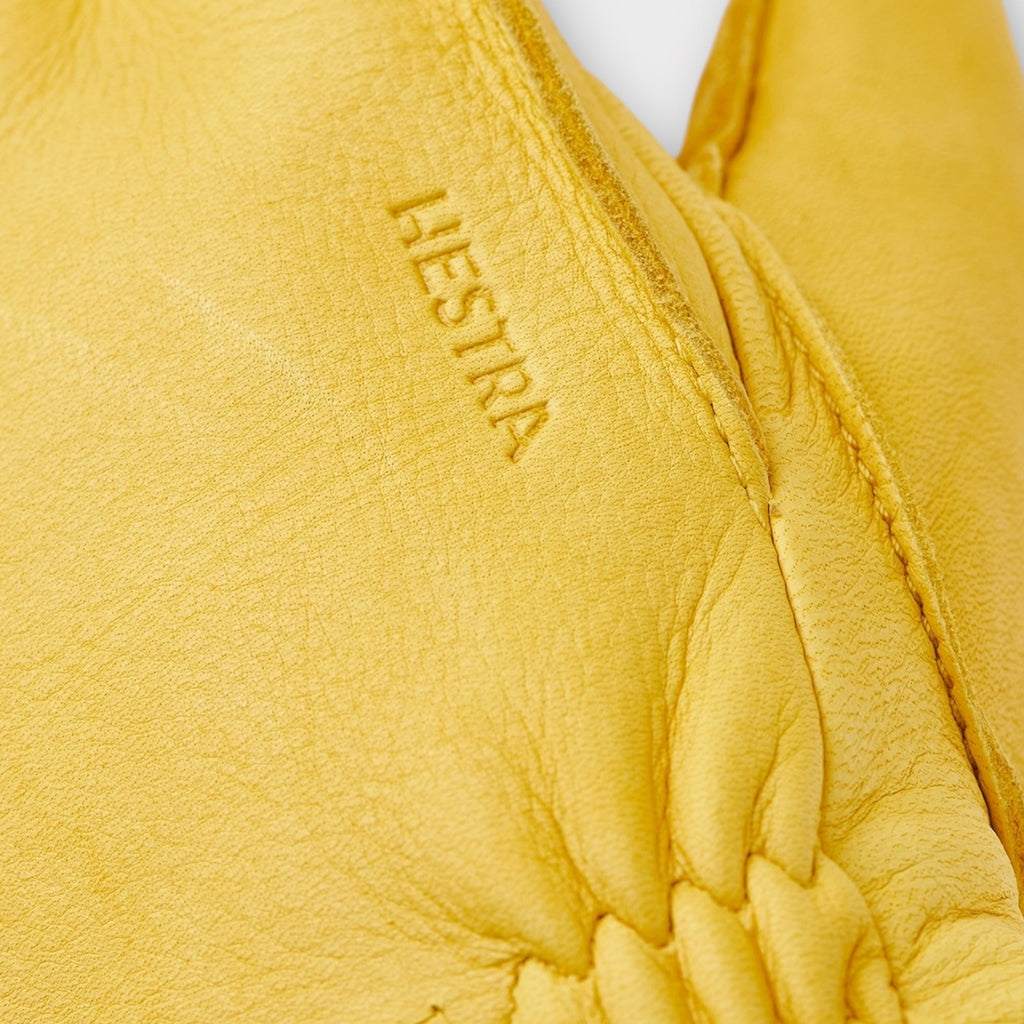 Hestra Deerskin Primaloft Rib I Gul